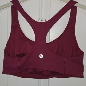 Lululemon racerback sports bra size 8 Magenta color
